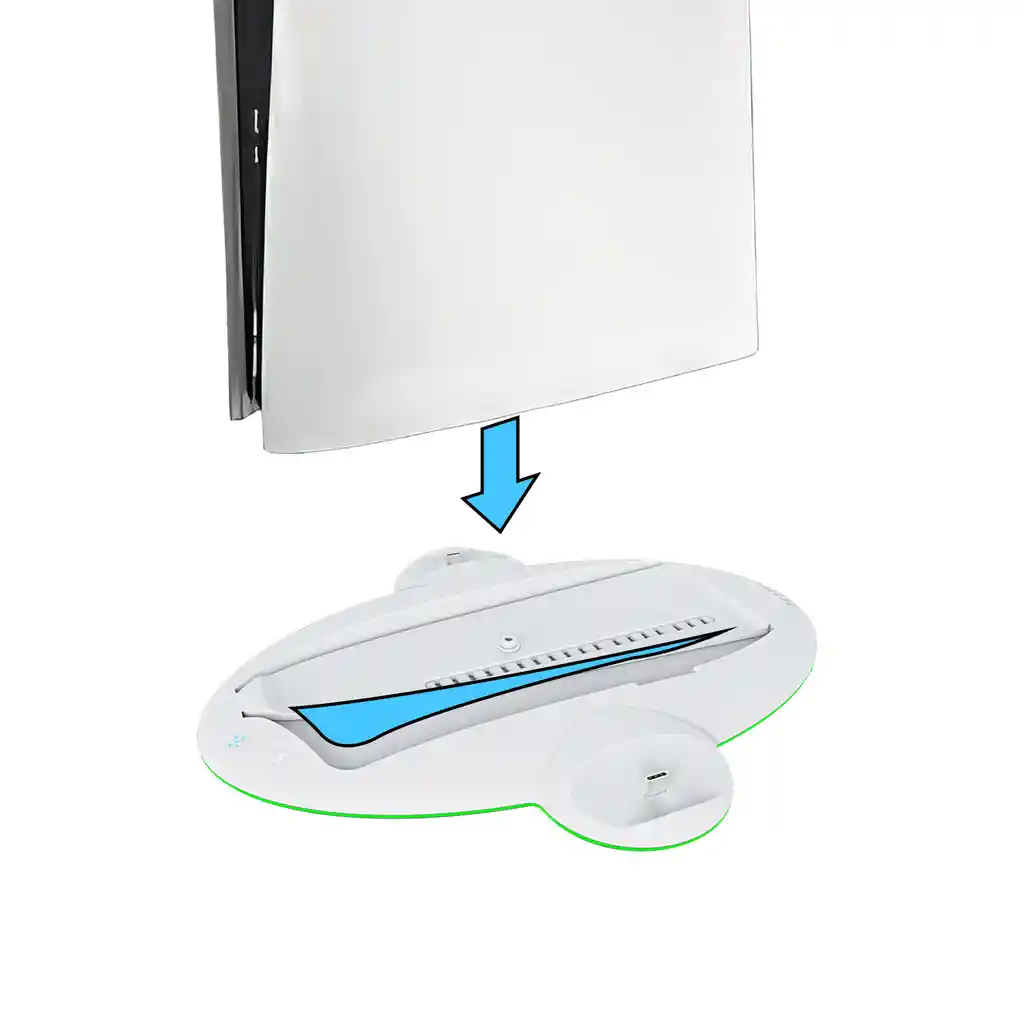 Base Refrigerante Rgb Con Estación De Carga Para Consola Ps5