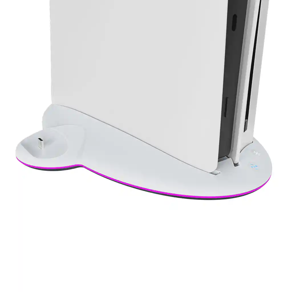 Base Refrigerante Rgb Con Estación De Carga Para Consola Ps5