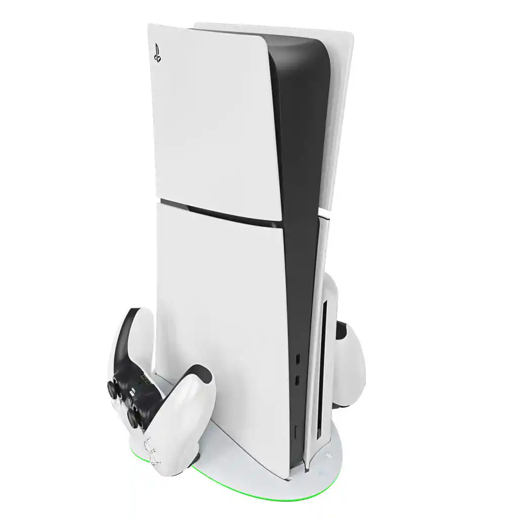 Base Refrigerante Rgb Con Estación De Carga Para Consola Ps5