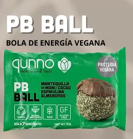 Bola Energética Espirulina 53 G Qunno
