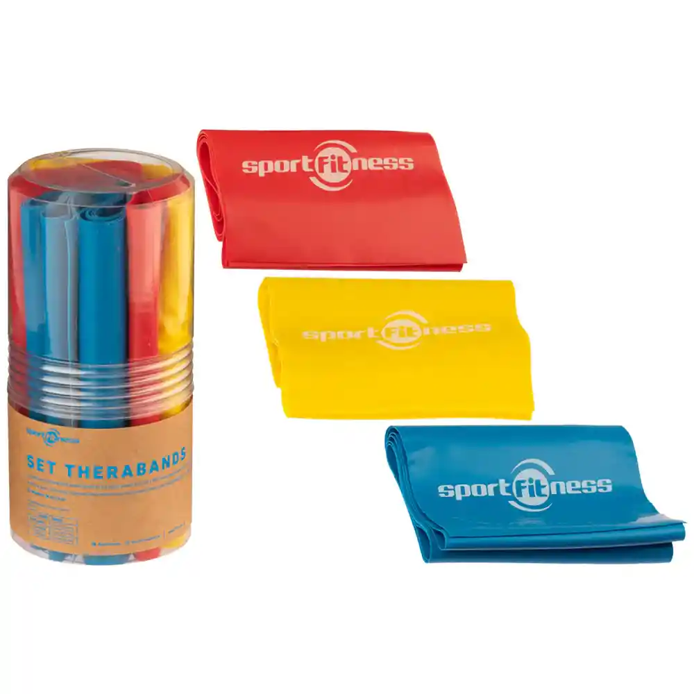 Kit De Bandas Elásticas Planas (3 Pcs) Sportfitness Bandas Abiertas!!!