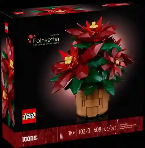 Juego De Construcción Lego 608 Piezas Flor De Pascua Adultos
