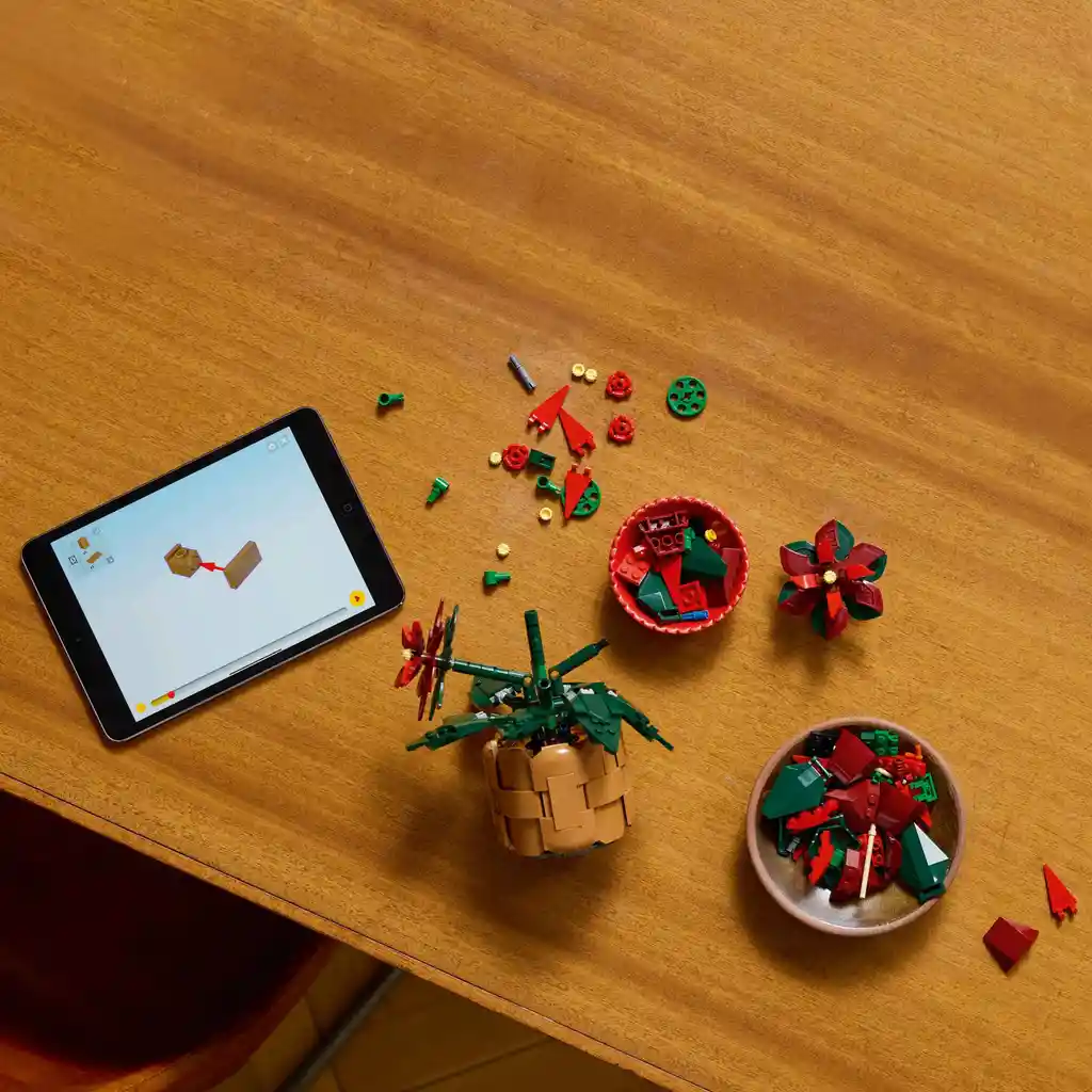 Juego De Construcción Lego 608 Piezas Flor De Pascua Adultos
