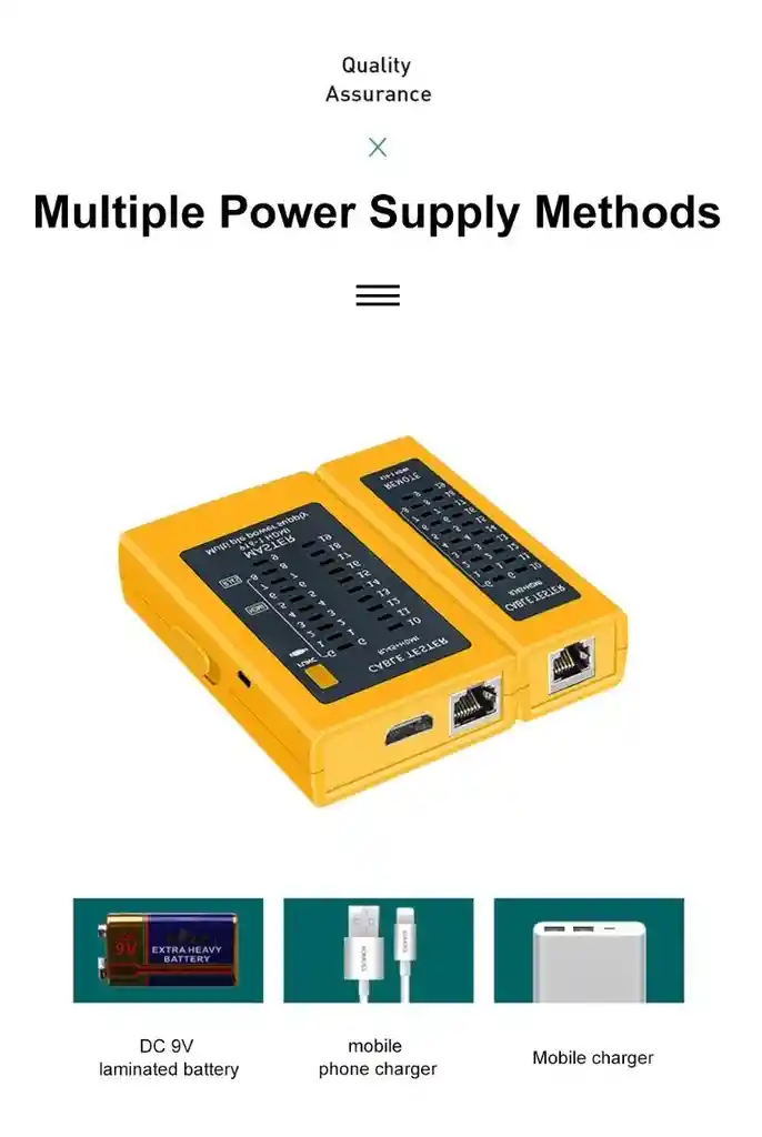 Tester De Red Y Hdmi Probador De Cables Rj45 Rj11 Utp Hdmi