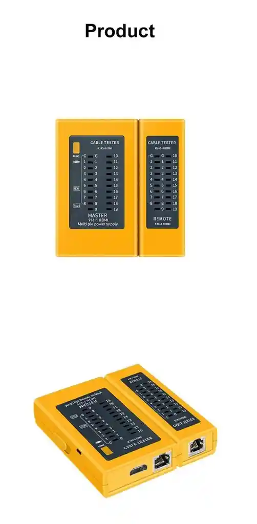 Tester De Red Y Hdmi Probador De Cables Rj45 Rj11 Utp Hdmi