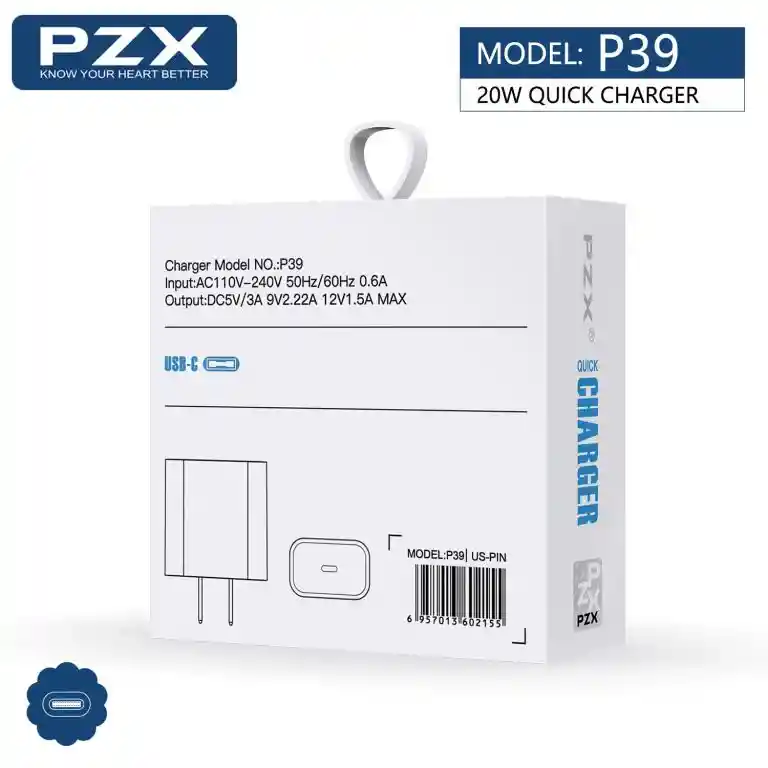 Cargador Iphone Usb-c 20w Pzx P39