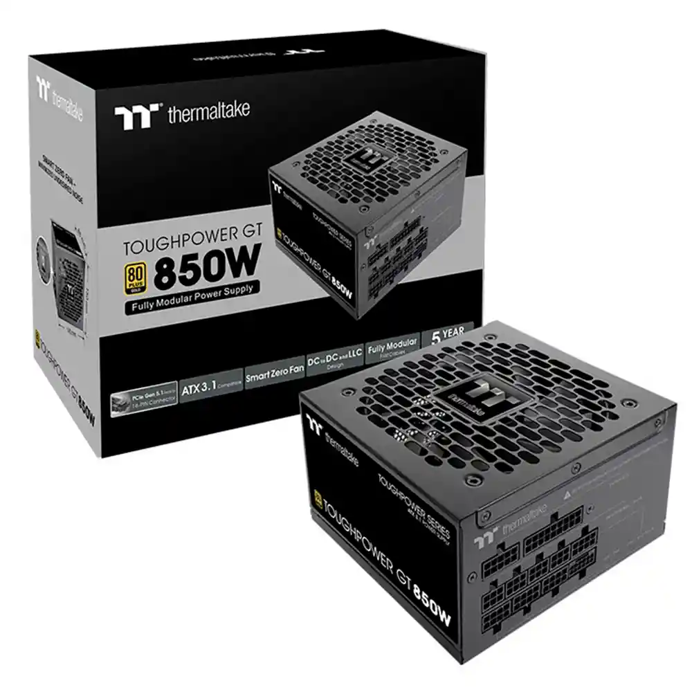 Fuente De Poder Thermaltake Toughpower Gt 850w 80 Plus Gold (full Modular)