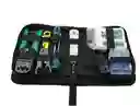 Kit Estuche 10 En 1 Ponchadora Rj45 + Tester Red + Pelacable