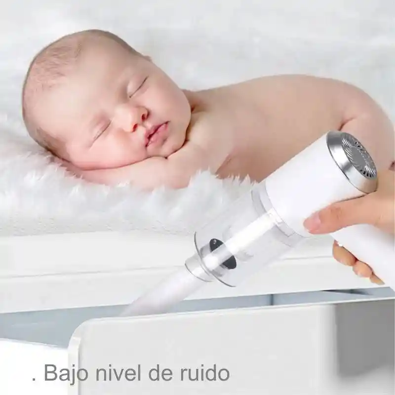 Mini Aspiradora Recargable Usb Portátil 2 En 1 Coche Y Casa Blanco