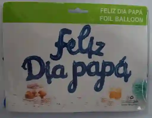 Set Feliz Dia Papa Cursivo Azul Rey