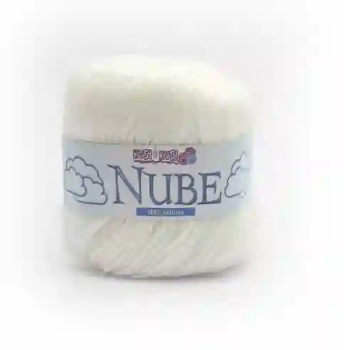 Lana Bordado Nube Hilo Para Tejer Kusi Kusi Blanco 001
