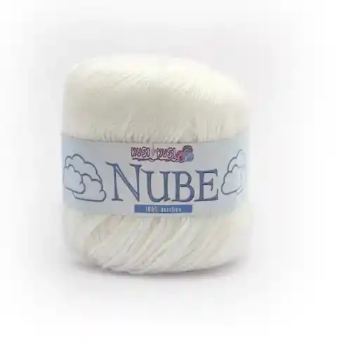 Lana Bordado Nube Hilo Para Tejer Kusi Kusi Blanco 001