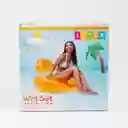 Sillon Camping Intex Inflable 137x122x70cm Naranja 45 Kg Vinilo