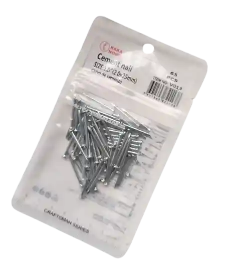 Clavos Puntillas Para Cemento De 20 X 25 Mm X 65 Und