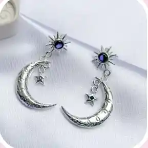 Aretes Sol Y Luna