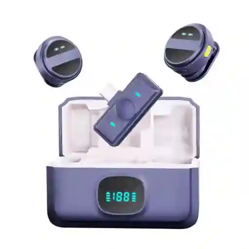 Micrófono De Solapa Inalámbrico Sx21 Tipo C