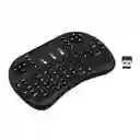 Mini Teclado Inalambrico Mouse Smart Tv Ps3 Pc Noga Xbox Color Negro