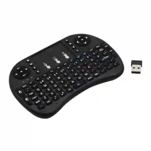 Mini Teclado Inalambrico Mouse Smart Tv Ps3 Pc Noga Xbox Color Negro