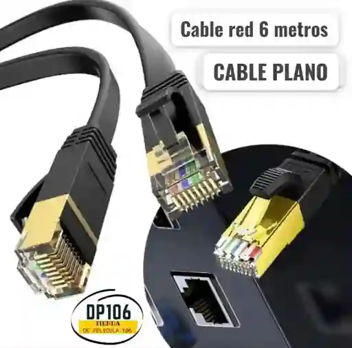 Cable De Red 6 Metros Ethernet