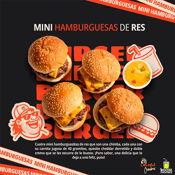 Mini Hambueguesas De Res