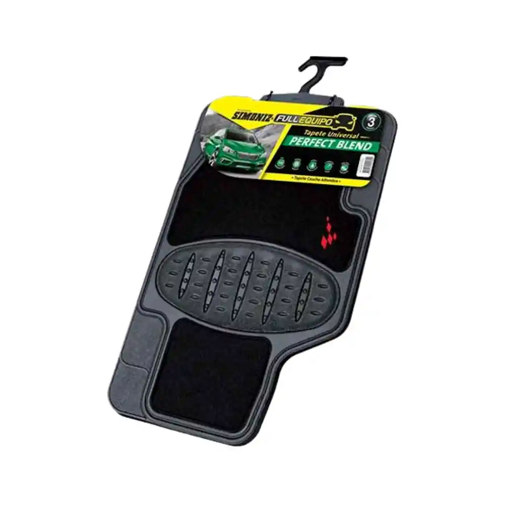 Tapete Caucho-alfombra Full Equipo Simoniz - Perfect Blend 3 Piezas