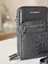 Bolso Bandolero Tipo Billetera Pequeño Con Diseño Cruzado Para Teléfono Tres Compartimiento Mas Tarjetero