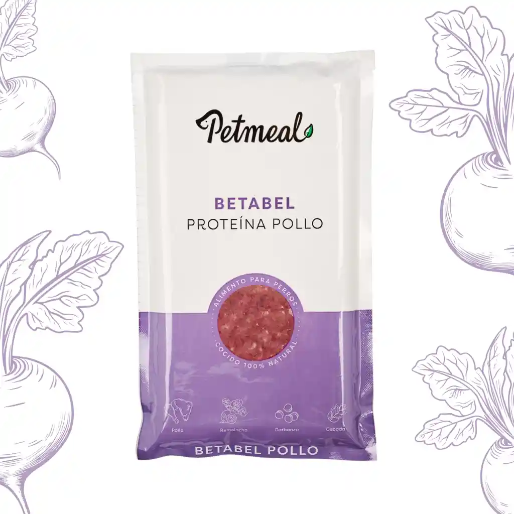 Petmeal Dieta Cocida Natural Perros - Betabel Pollo