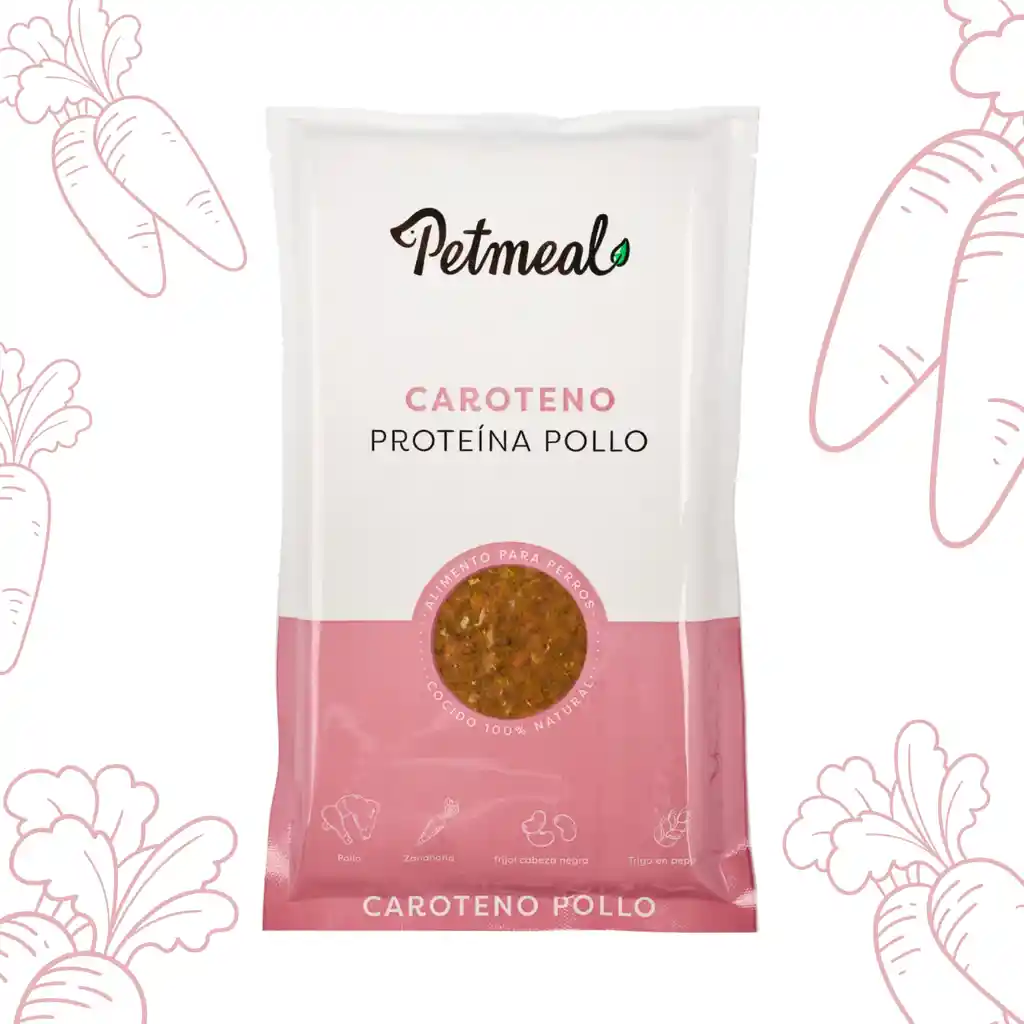 Petmeal Dieta Cocida Natural Perros - Caroteno Pollo