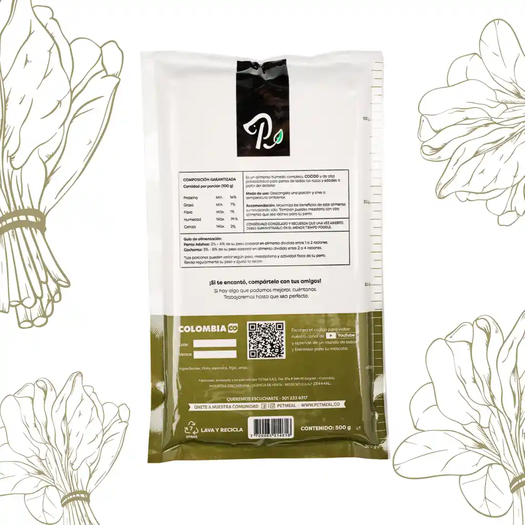 Petmeal Dieta Cocida Natural Perros - Vita A Pollo