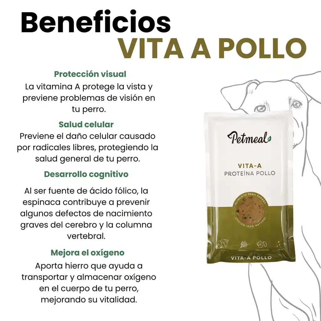 Petmeal Dieta Cocida Natural Perros - Vita A Pollo