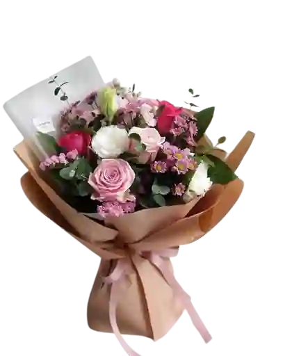 Flores Y Rosas, Lirios, Margarita, Statis En Bouquet Flores