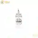 Dije Religioso Cruz De Caravaca 18mm En Plata De Ley Legítima 925 Unisex