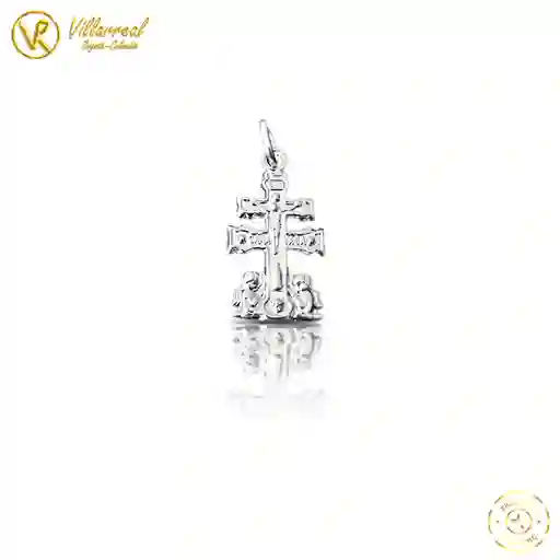 Dije Religioso Cruz De Caravaca 30mm En Plata De Ley Legítima 925 Unisex