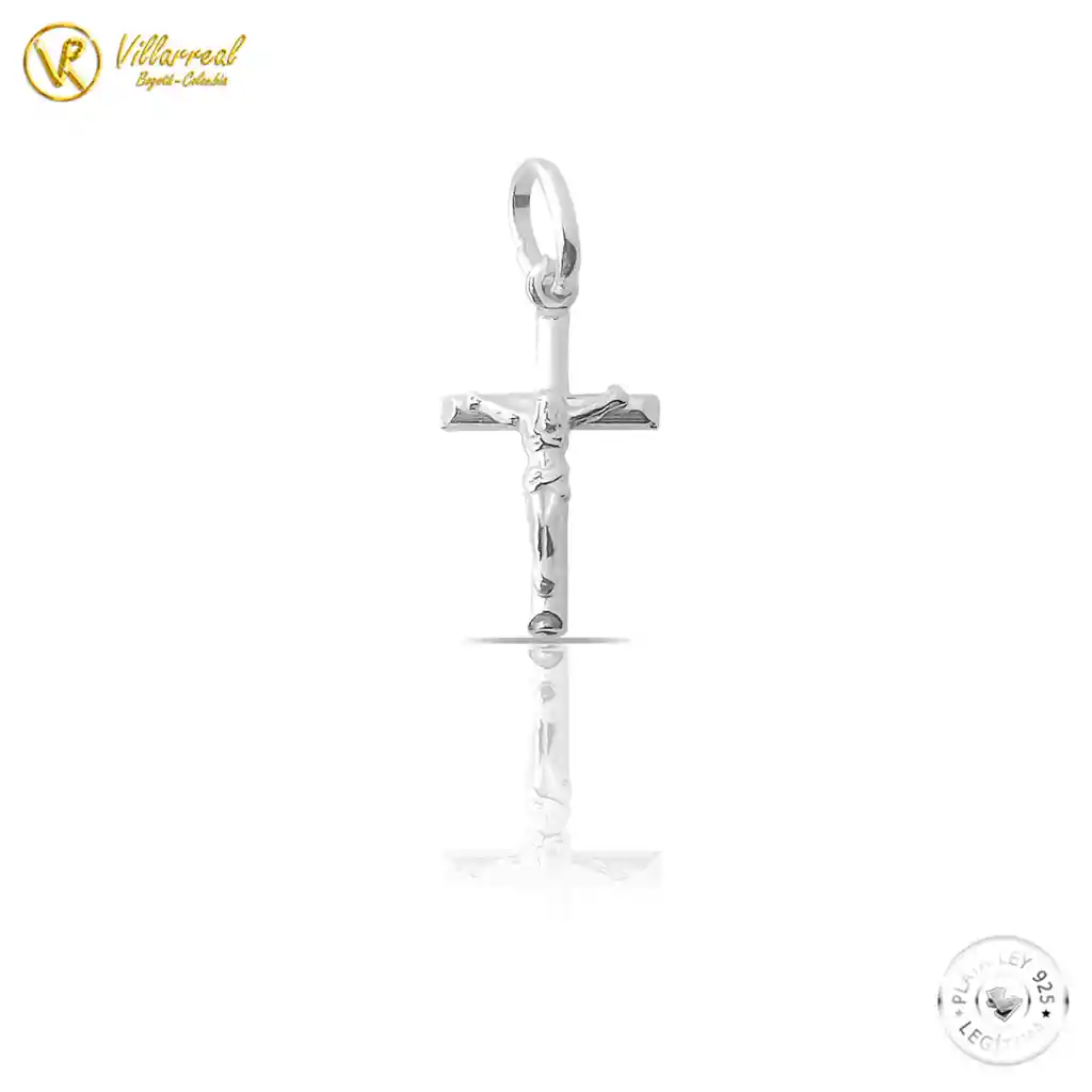 Dije Cristo Crucificado En Plata De Ley 925 Legítima Unisex 23mm