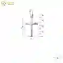 Dije Cristo Crucificado En Plata De Ley 925 Legítima Unisex 35mm