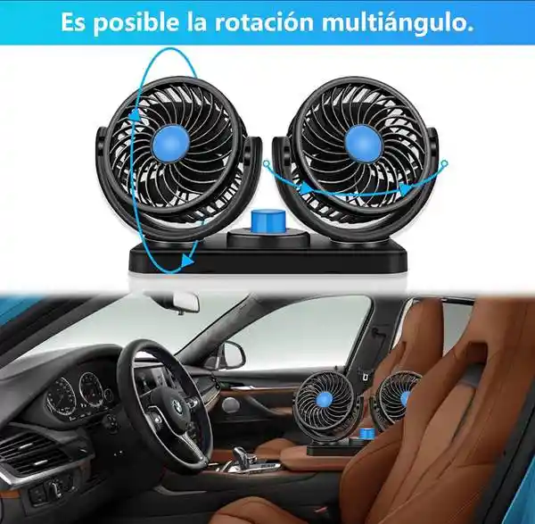 Ventilador Carro 12v Electrico Refrigeracion Portatil
