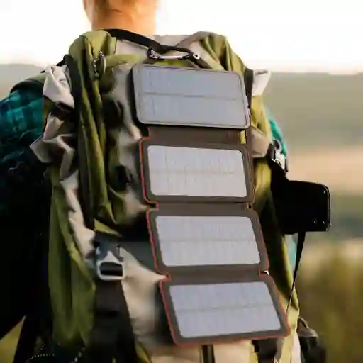 Power Bank Cargador Usb Batería Externa Panel Solar 10000mah