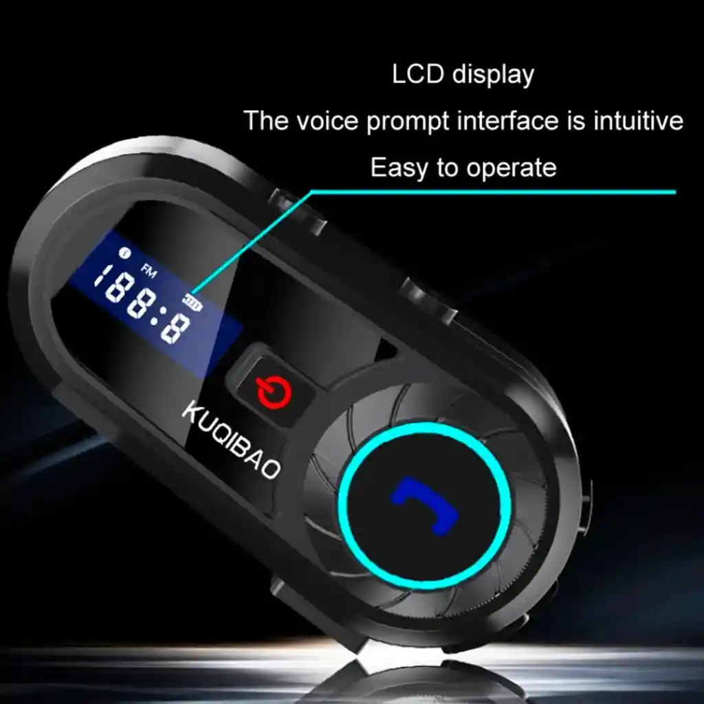 Audífono Intercomunicador Inalámbrico Casco Moto Musica