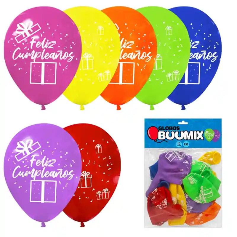 Globos Buumix Surtido R12 X10