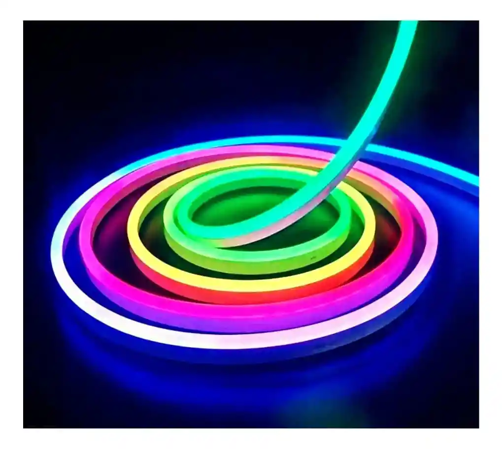 Cinta De Luz Neon Rgb-ic Flexible X 5metros + Control Y App