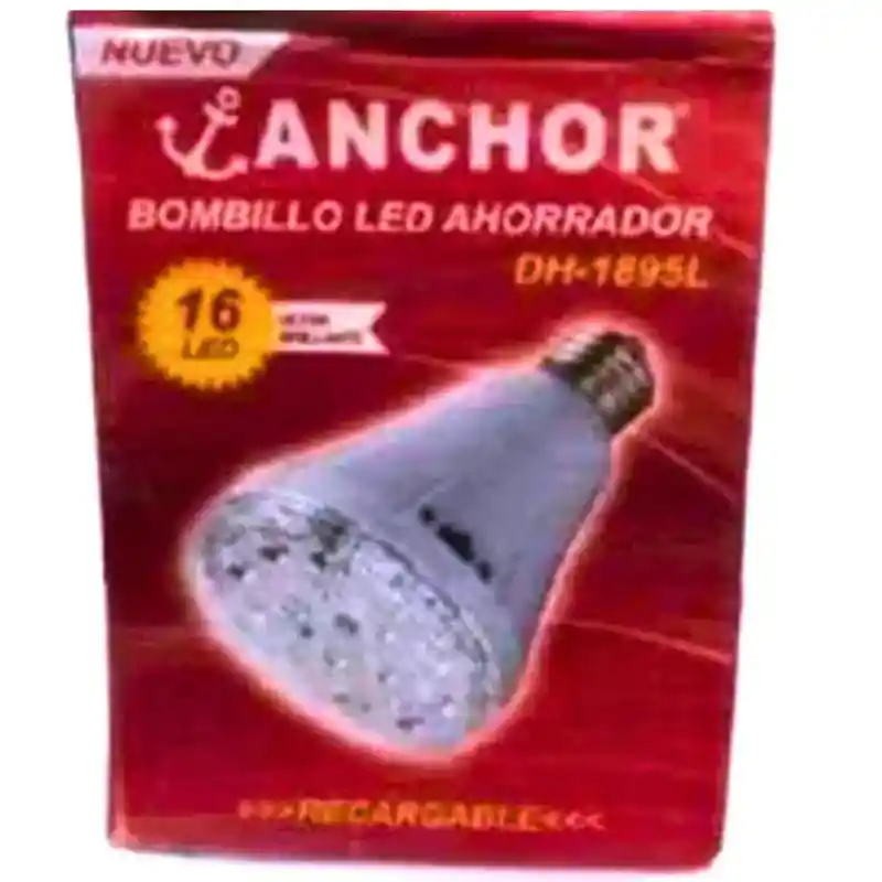 Bombillo Led Ahorrador Reflector 16 Led Recargable Dh -1895l