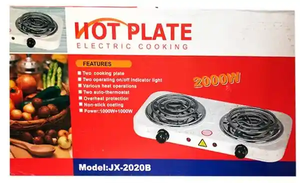 Estufa Electrica De 2 Puestos 2000w