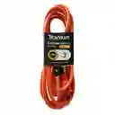 Extension Electrica Encauchetada Naranja De 5 Metros