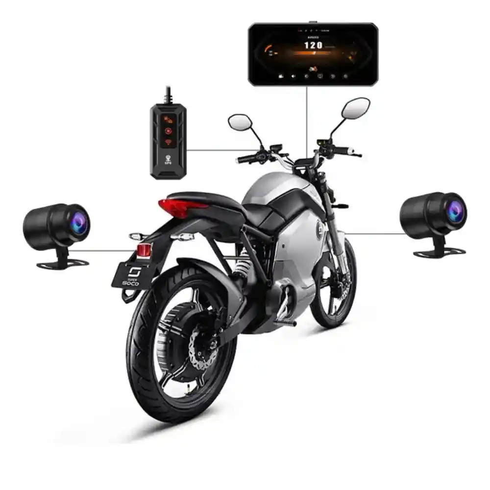 Moto Carplay Pantalla Gps Tactil Android Apple Impermeable