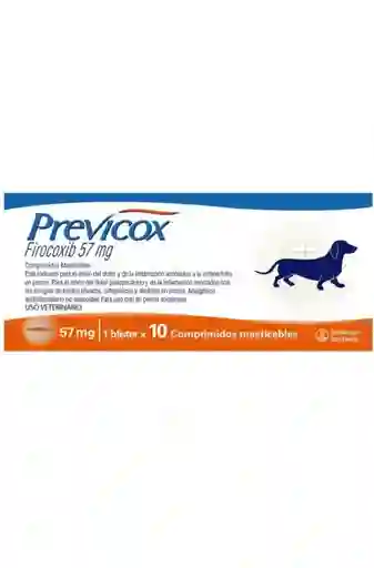 Previcox 57 Mg Blister X 10 Tabletas