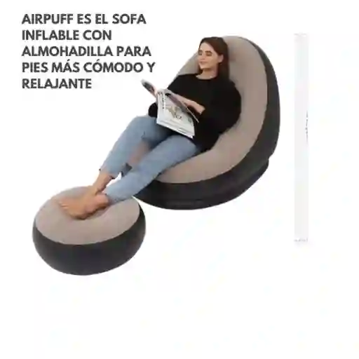 Sofa Inflable Con Reposapies