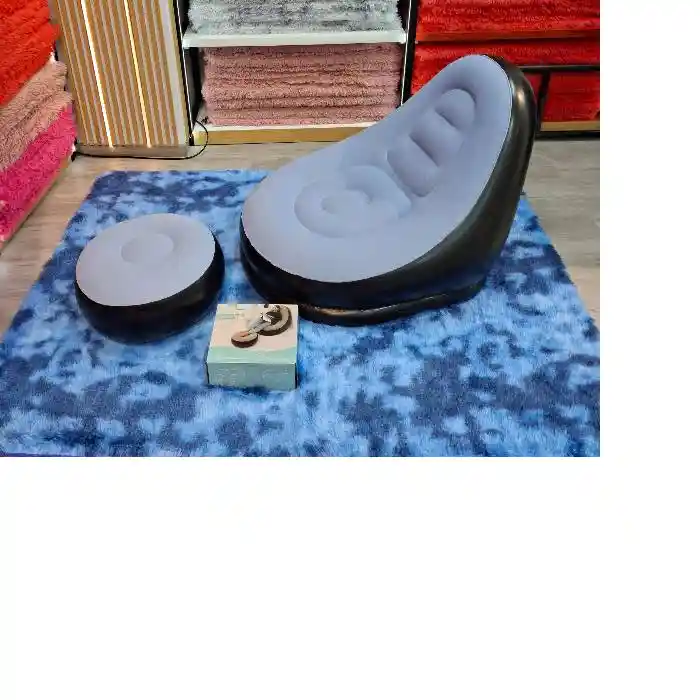 Sofa Inflable Con Reposapies