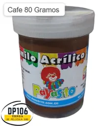 Vinilo Acrilico / Tempera Cafe 80 Gramos X 1 Und