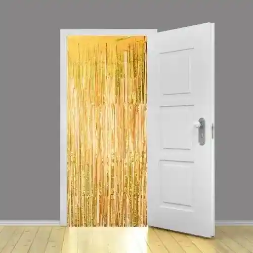 Cortina Para Fiesta Color Dorado X 1 Und