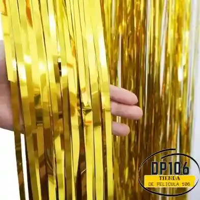 Cortina Para Fiesta Color Dorado X 1 Und